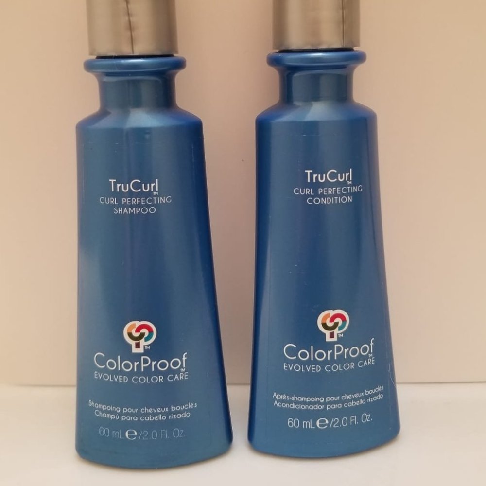 ColorProof Color Care TruCurl Curl Perfecting Shampoo Conditioner 2pc Set 2 oz